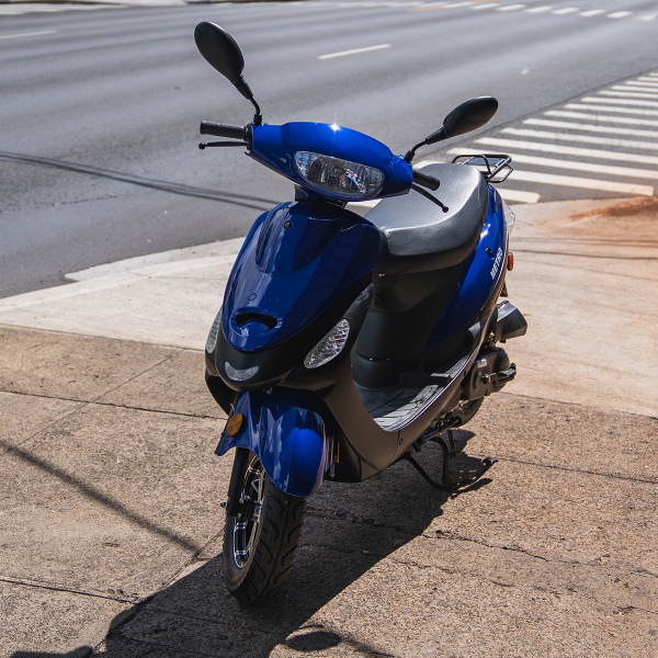 Blue Metro 50cc Moped - 34