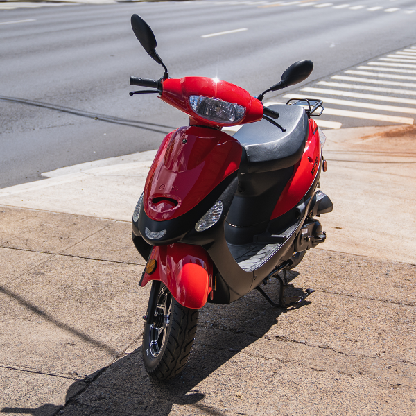 Red Metro 50cc Moped - 35